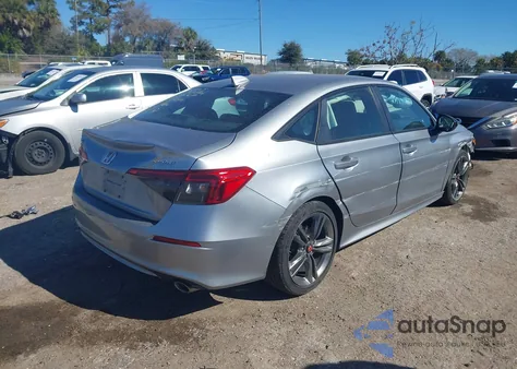 2022 Honda Civic Sport из США, поврежденный, VIN 2HGFE2F54NH593814